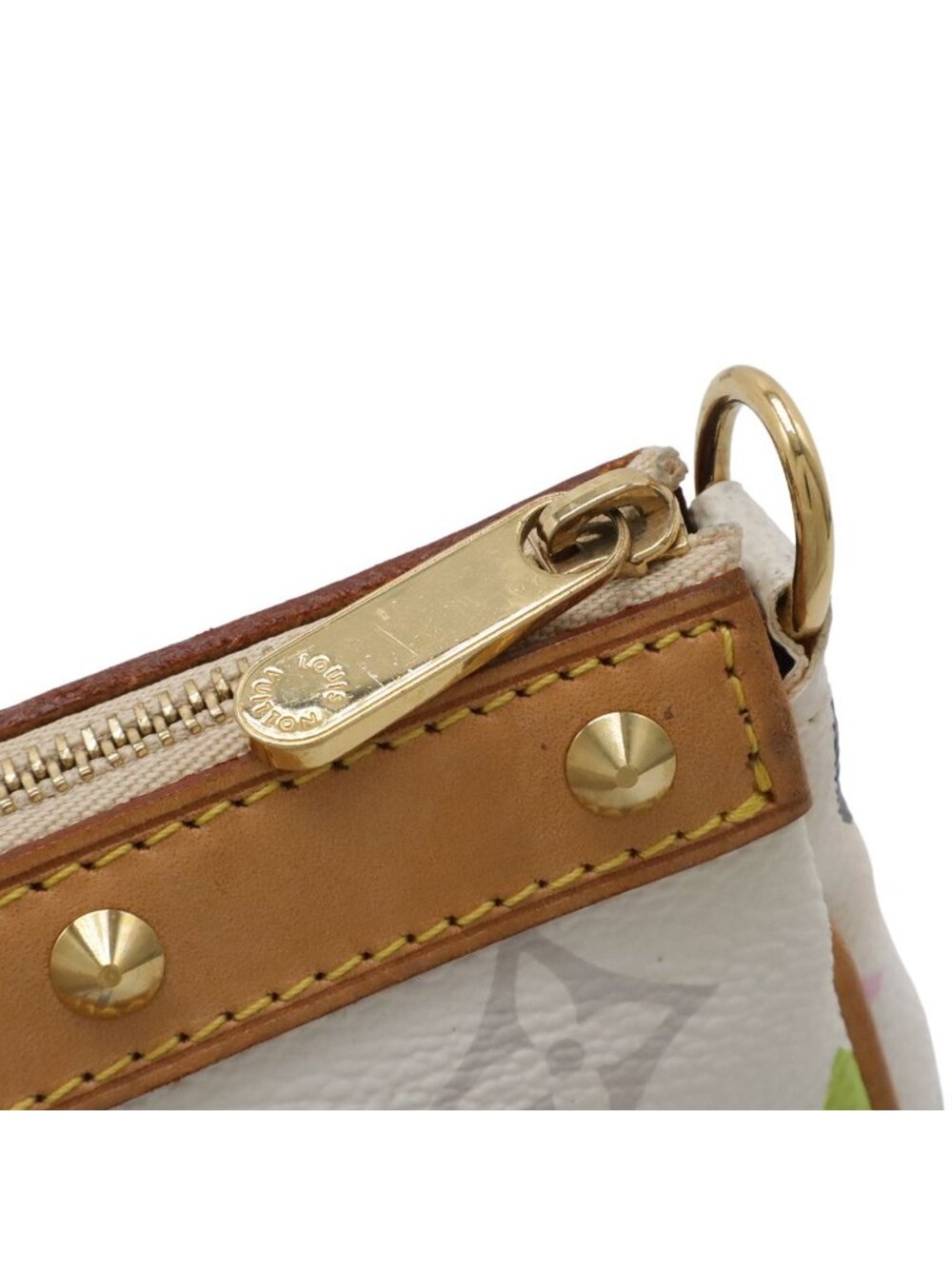 Louis Vuitton Monogram Multicolor Pochette Pouch Party Blanc White - Picture 4 of 8
